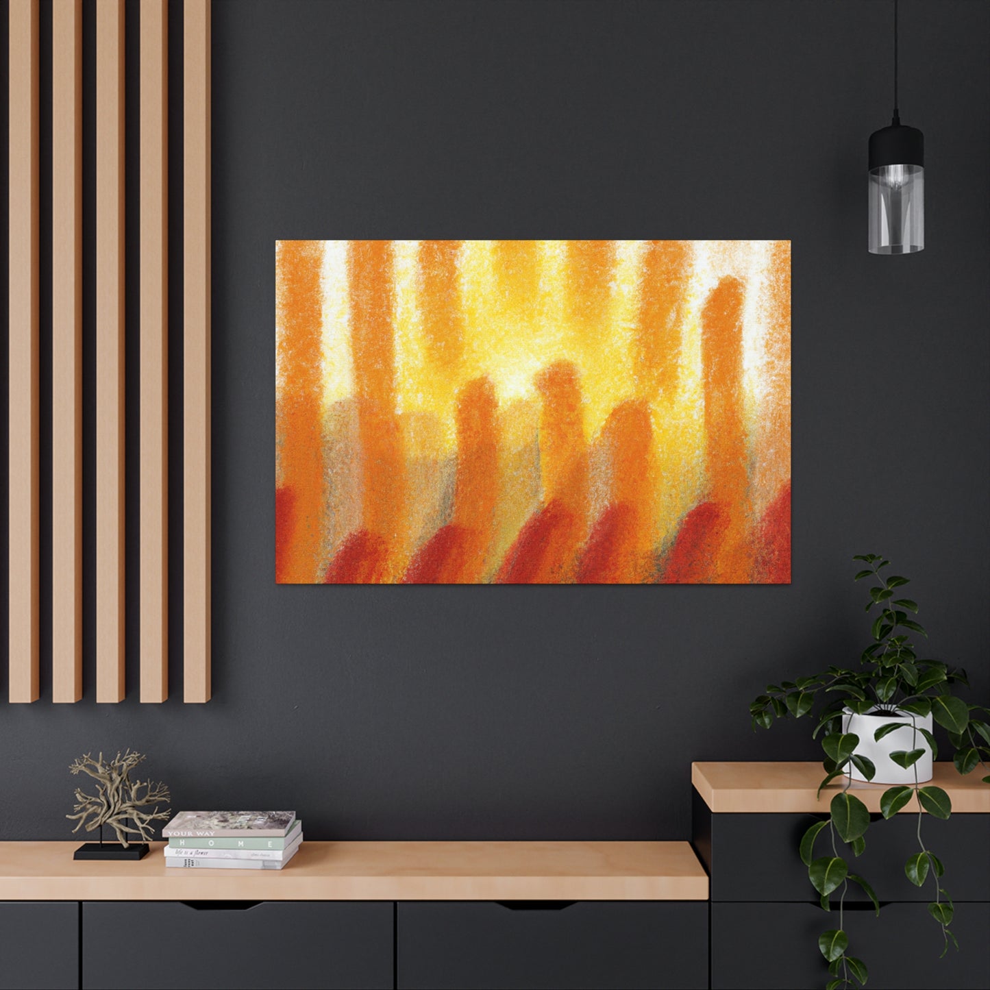 Turbulent Sunrise - A Baroque Scene by Master Rembrandt.-Canvas